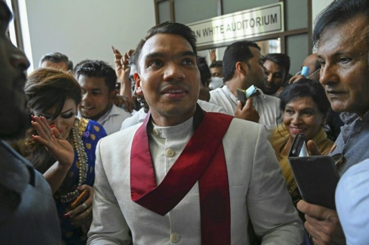 Namal Rajapaksa, 35, a lawyer, is the scion of the family dynasty and the eldest son of Mahinda