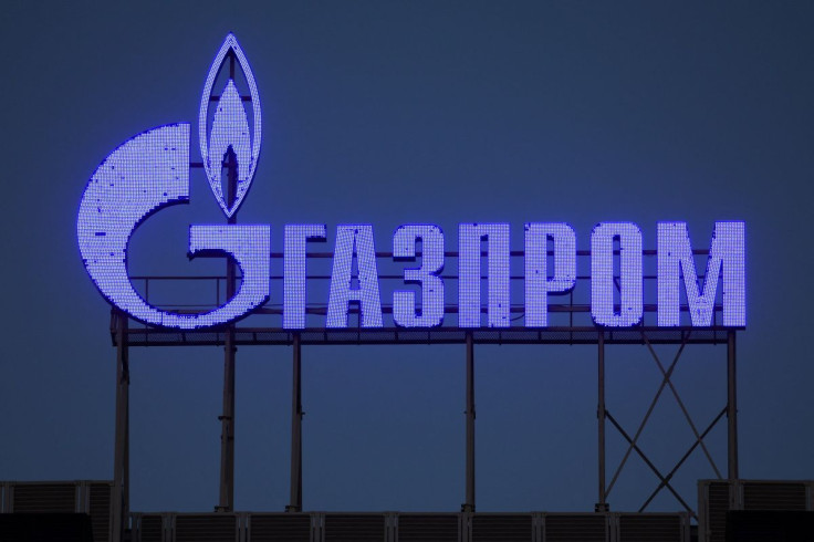 The logo of Gazprom company is seen on the facade of a business centre in Saint Petersburg, Russia March 31, 2022.  