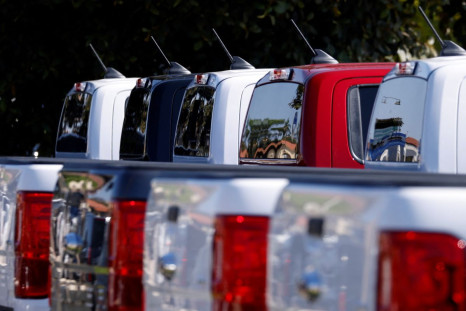New Ford Ranger pickup trucks are shown for sale in Carlsbad, California, U.S., September 23, 2020.   