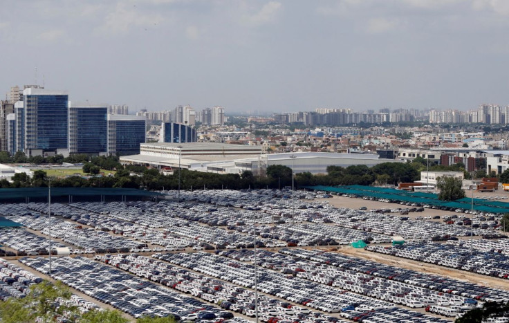 Cars are seen parked at Maruti Suzuki's plant at Manesar, in the northern state of Haryana, India, August 11, 2019.