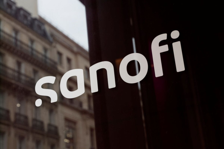 Sanofi logo at the company's headquarters during the annual results news conference in Paris, France, February 4, 2022.