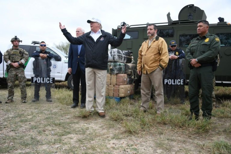 Former US president Donald Trump, seen here in a 2019 file photo in McAllen, Texas, indtroduced Title 42 during the Covid pandemic