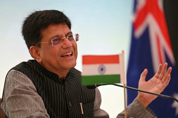 India's commerce minister Piyush Goyal and his Australian counterpart Dan Tehan signed an interim free trade deal for the two countries Saturday, which will cut tariffs on billions of dollars of commerce