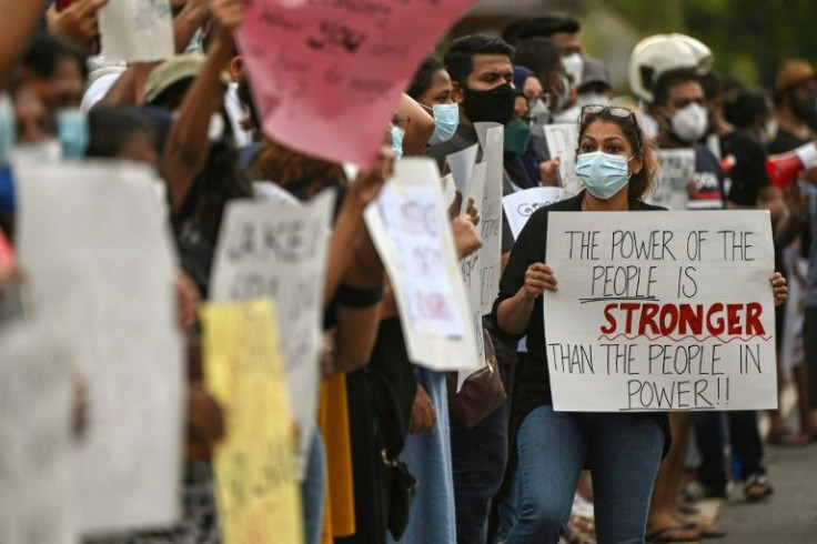 Sri Lankans have been protesting over sharp price rises and crippling power cuts as the country faces severe shortages of food and other essentials