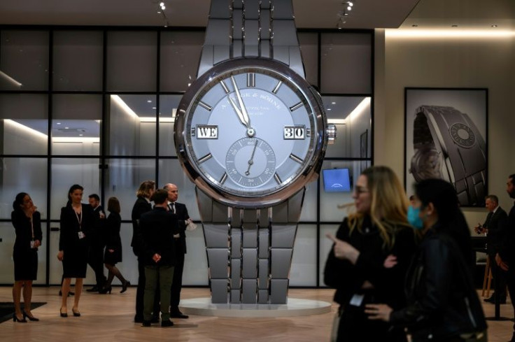 Some 38 luxury brands are exhibiting at the Watches and Wonders salon which runs until Tuesday