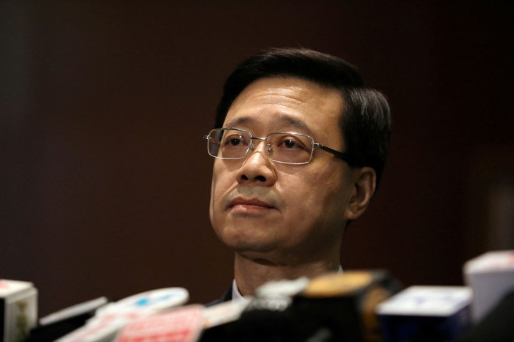Secretary of Security John Lee Ka-Chiu announces the withdrawal of the extradition bill, in Hong Kong, China October 23, 2019. 