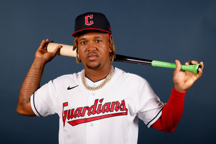 Jose Ramirez #11 of the Cleveland Guardians