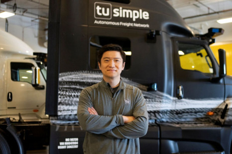 TuSimple CEO Cheng Lu poses for a portrait in the warehouse at TuSimple in Tucson, Arizona U.S., February 24, 2022. 