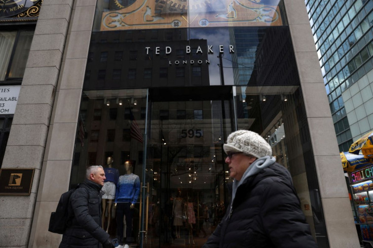 People walk by a Ted Baker store in Manhattan, New York City, New York, U.S., March 29, 2022.