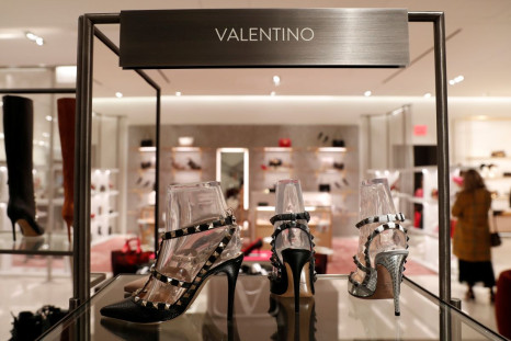 Designer Valentino shoes are seen on display at the Nordstrom flagship store is seen during a media preview in New York, U.S., October 21, 2019. 