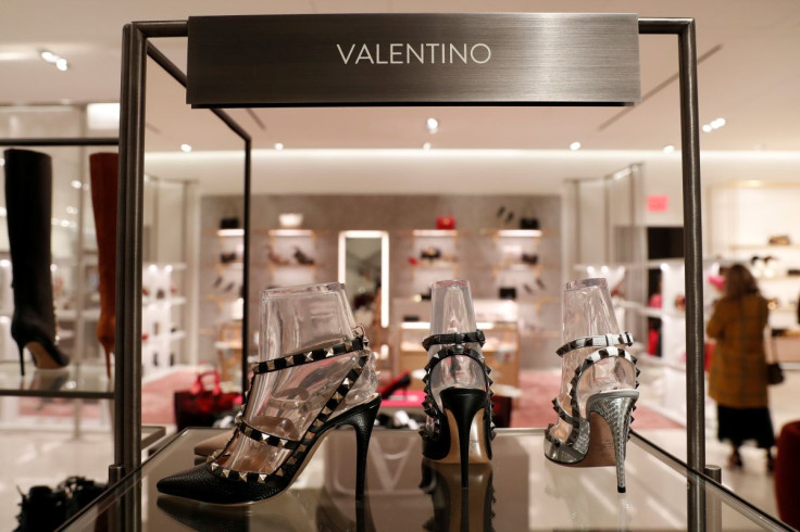 Designer Valentino shoes are seen on display at the Nordstrom flagship store is seen during a media preview in New York, U.S., October 21, 2019.