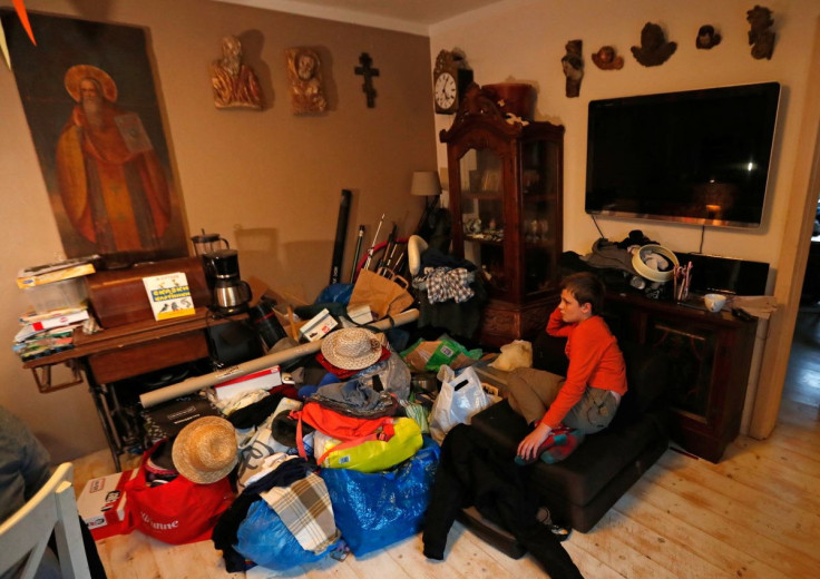 Sava, 12, son of a Ukrainian refugee Yulia Sarycheva, rests inside the house of a Russian family, after fleeing the Russian invasion of Ukraine, in Prague, Czech Republic, March 30, 2022. Picture taken March 30, 2022. 