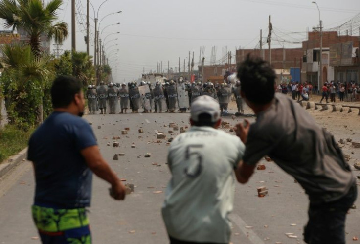 Some protesters set fire to toll booths on highways, looted shops, and clashed with police