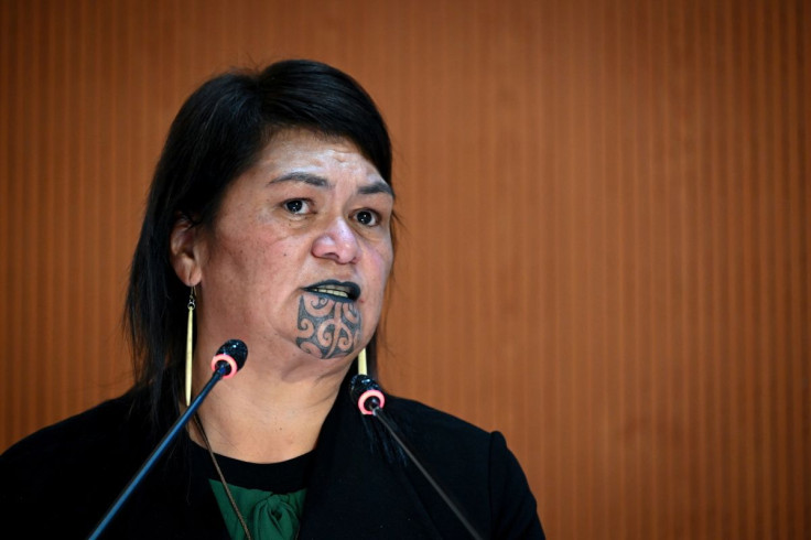 New Zealand Foreign Minister Nanaia Mahuta speaks during a session of the UN Human Rights Council, which voted to hold an urgent debate about Russia's deadly invasion of Ukraine at Kyiv's request, amid widespread international condemnation of Moscow's att