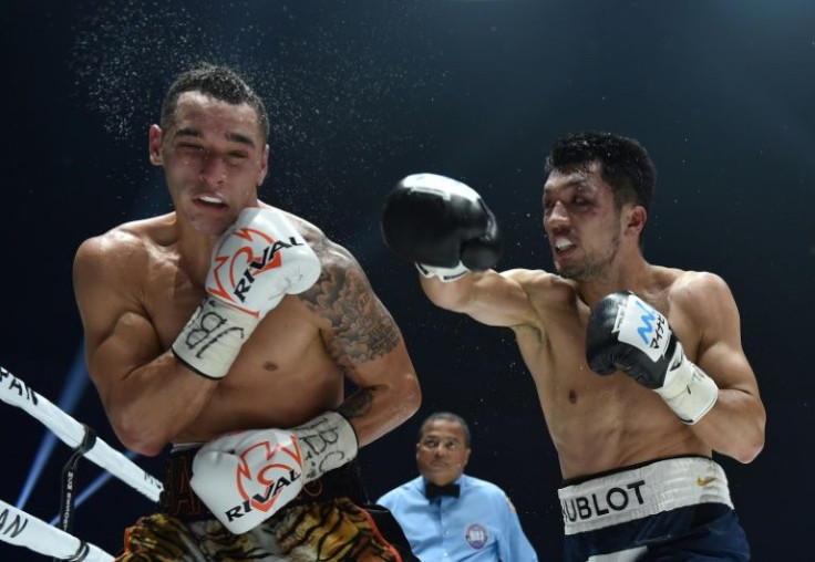 Ryota Murata, right, beat Steven Butler, left, in the Japanese middleweight world champion's last fight in December 2019