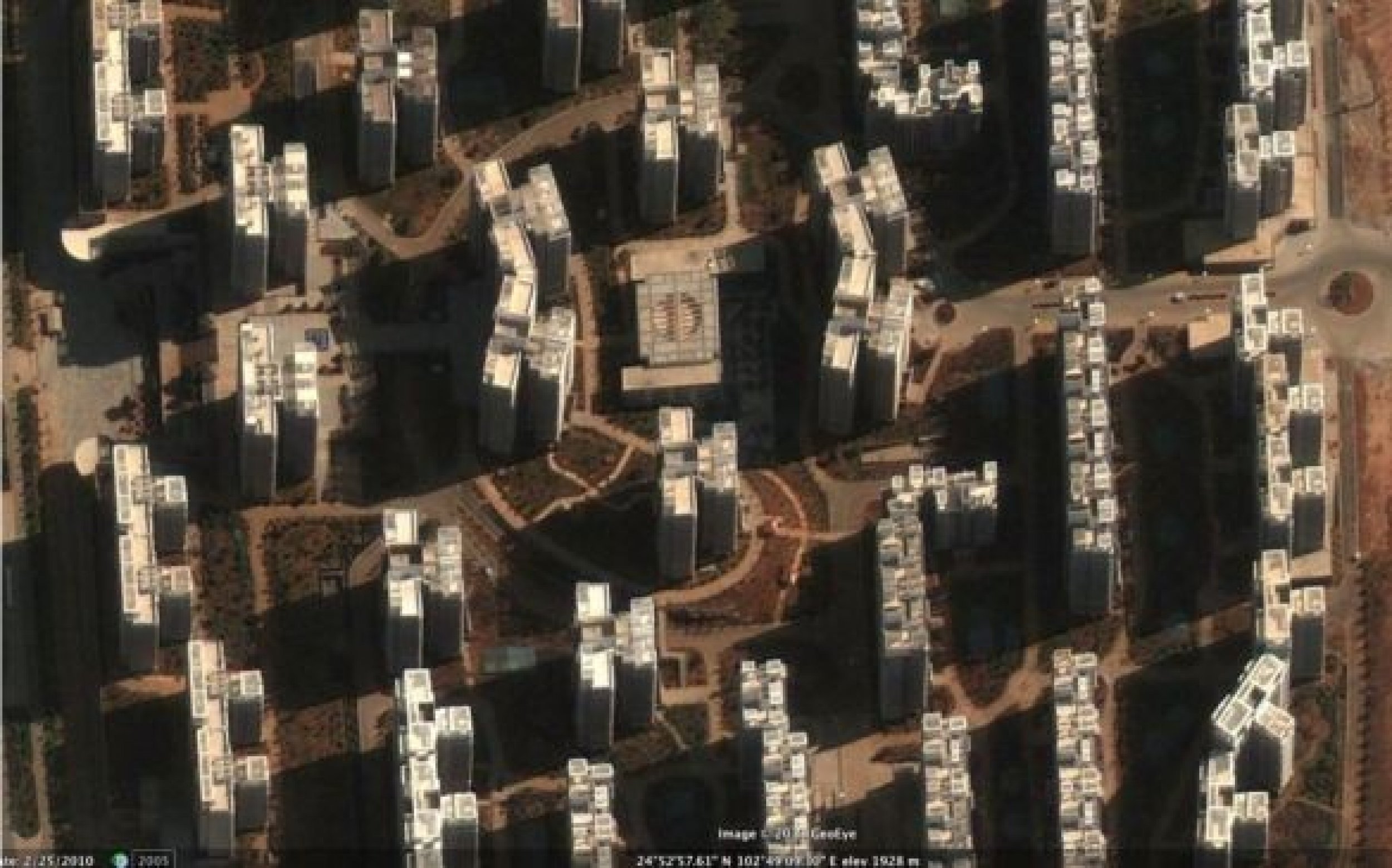 Latest satellite images reveal Chinas Ghost Towns