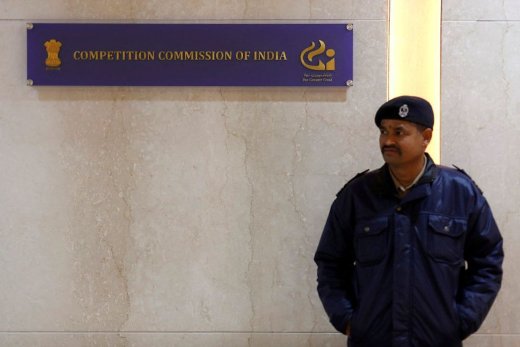 A security guard stands outside the Competition Commission of India (CCI) headquarters in New Delhi, India, January 13, 2020.