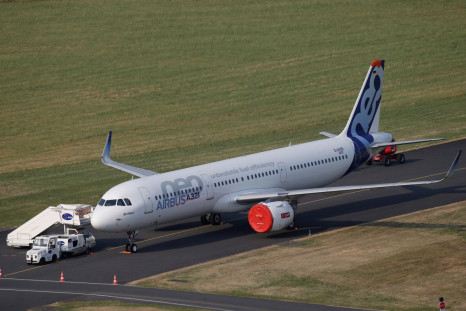 An Airbus A321neo during the 52nd Paris Air Show at Le Bourget airport near Paris, France, June 21, 2017. 
