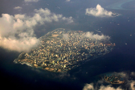 An aerial view of Maldives capital Male December 9, 2009. 