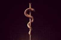 Serpent Rod - Rod Of Asclepius Snake Spiral Staff - SocialCapital06-04