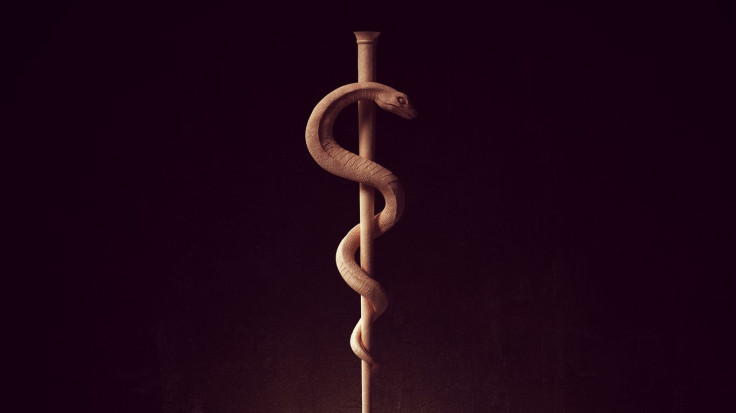 Serpent Rod - Rod Of Asclepius Snake Spiral Staff - SocialCapital06-04