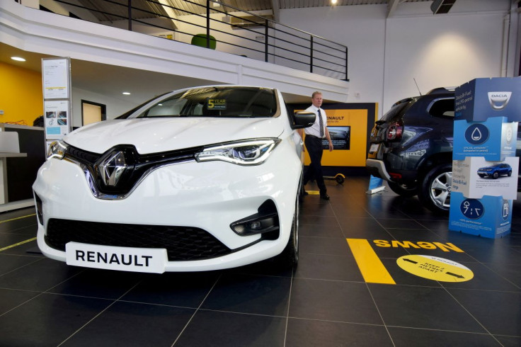 New version of Renault's small battery electric Zoe model car on show at a dealership, in Reading, Britain October 23, 2020.