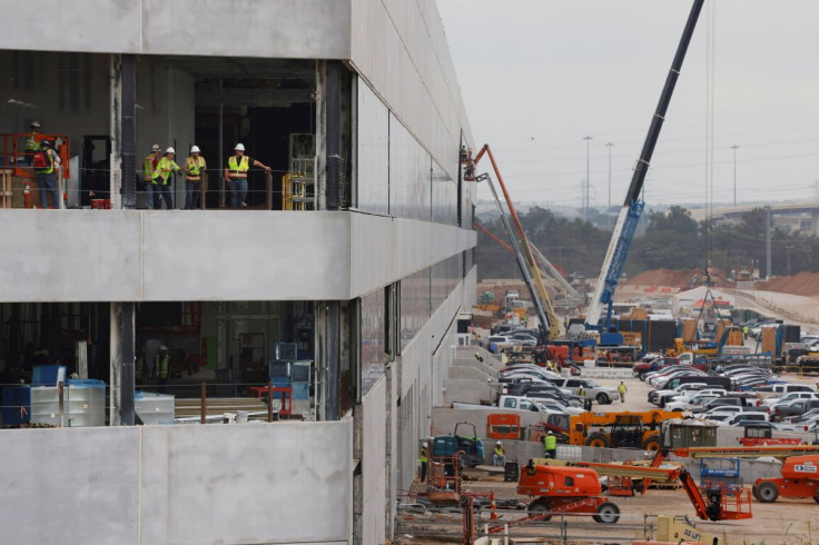 A general view of the construction site of the Tesla Gigafactory in Austin, Texas, U.S., October 25, 2021.   