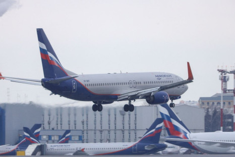 An Aeroflot - Russian Airlines passenger plane lands at Sheremetyevo International Airport in Moscow, Russia March 12, 2022. 