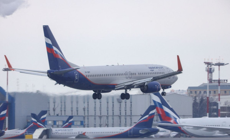 An Aeroflot - Russian Airlines passenger plane lands at Sheremetyevo International Airport in Moscow, Russia March 12, 2022. 