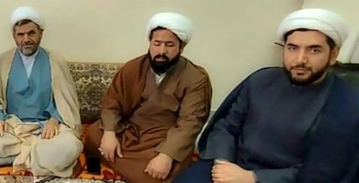 Iranian Shiite Muslim clerics Mohammad Aslani (L), Sadegh Darai (R) and third victim Mohsen Pakdaman (C) were knifed by a suspected jihadist in the shrine city of Mashhad