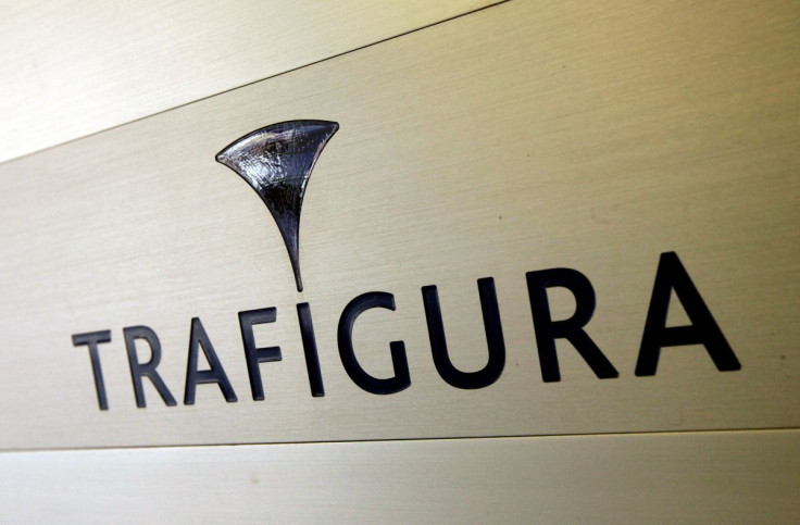 Trafigura logo is pictured in the company entrance in Geneva, Switzerland March 11, 2012.