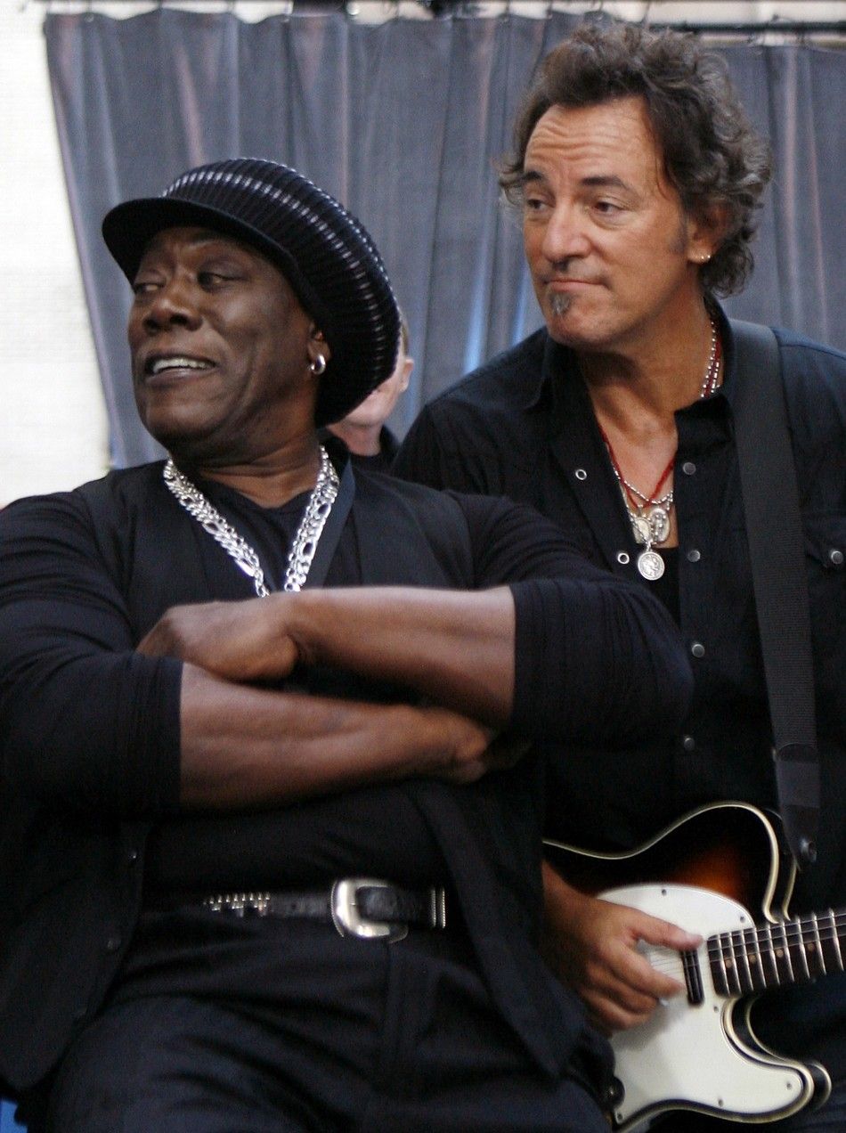 Singer Bruce Springsteen and Clarence Clemons on NBC039s quotTodayquot show in New York