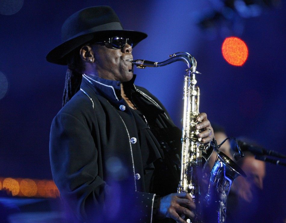Clarence Clemons performs during the halftime show of the NFL039s Super Bowl XLIII football game in Tampa