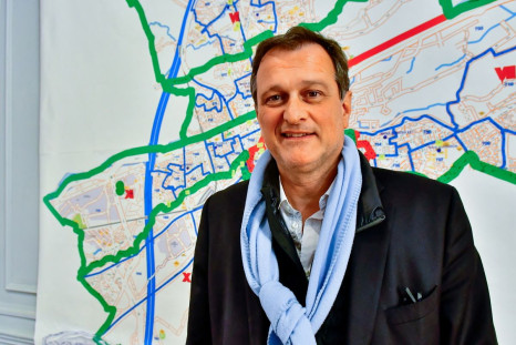 Louis Aliot, French far-right National Rally (Rassemblement National) party candidate for the upcoming mayoral election, poses during an interview with Reuters in Perpignan, France, March 10, 2020. Picture taken March 10, 2020.  