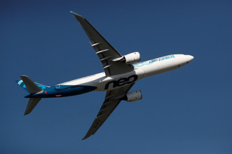An Airbus A330neo aircraft performs during the inauguration of the 53rd International Paris Air Show at Le Bourget Airport near Paris, France, June 17, 2019. 