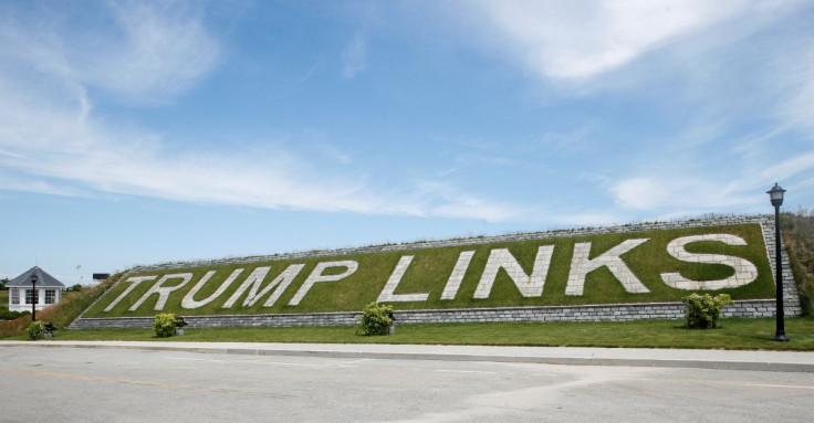 The entrance to Trump Golf Links at Ferry Point is seen in the Bronx borough of New York, U.S., June 11, 2018. 