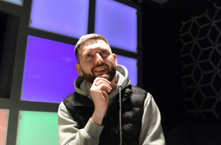 Comedian Oleksandr Dmytrovych at the club