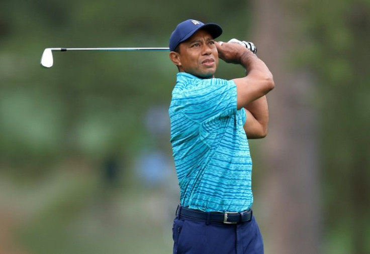 Moving day: Tiger Woods goes into the third round of the Masters aiming to gain ground on 36-hole leader Scottie Scheffler