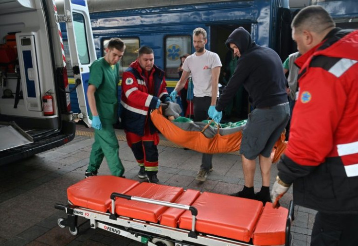 The weekend train hospital evacuation is the fourth to be organised by medical charity Doctors Without Borders (MSF) since Russia invaded Ukraine on February 24