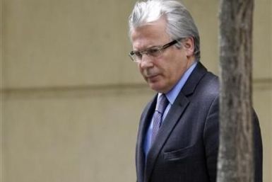 Spanish High Court judge Baltasar Garzon leaves the High Court in Madrid