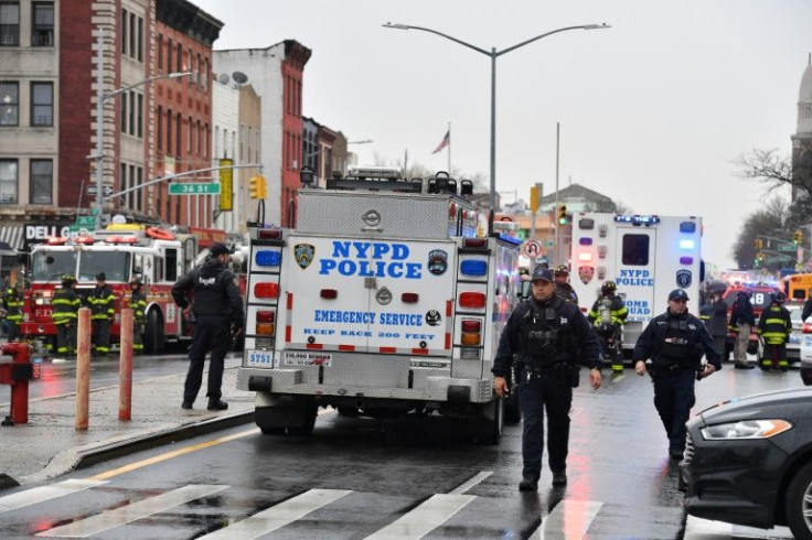 At least 13 people were injured in a rush-hour shooting incident in the Brooklyn subway in New York