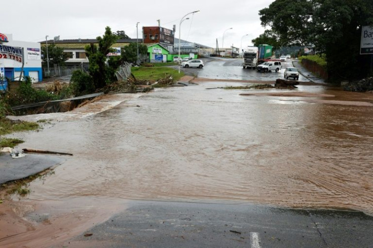 Days of heavy rains have turned some Durban streets into rivers