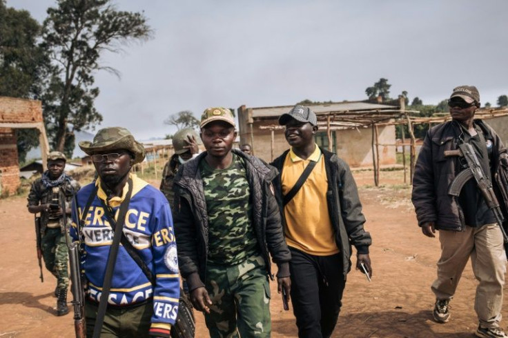 CODECO leaders at a village in Ituri in January