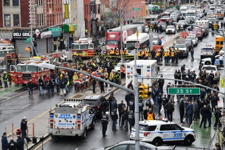 The early morning shooting in the Brooklyn subway triggered a massive police response, with the suspect still at large