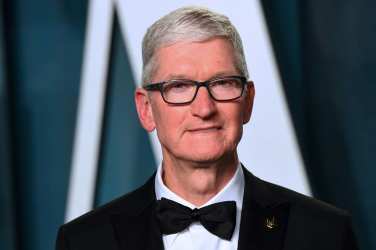 Apple Tim Cook, pictured here at an Oscar awards ceremony, argued against legislation weakening the company's control of how apps get on iPhones.