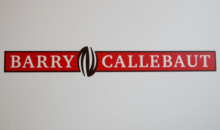 The logo of chocolate and cocoa product maker Barry Callebaut is pictured during the company's annual news conference in Zurich, Switzerland, Nov. 7, 2018. 