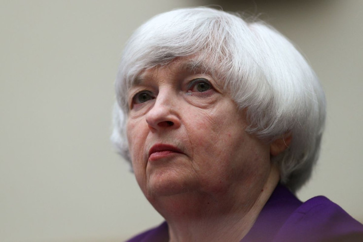 U.S. Treasury Secretary Janet Yellen testifies before a House Financial Services Committee hearing on "the State of the International Financial System,â on Capitol Hill in Washington, U.S., April 6, 2022. 