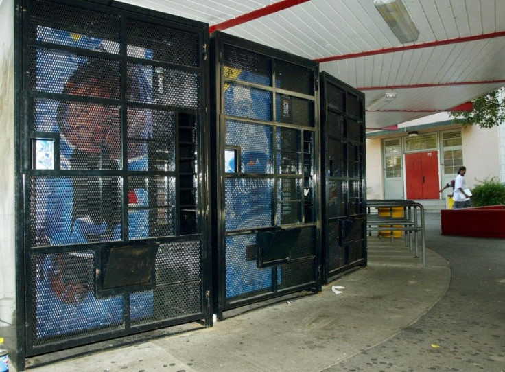 SODA MACHINES AT HOLLYWOOD HIGH SCHOOL IN CALIFORNIA.