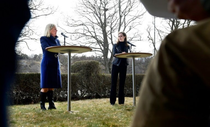 The Finnish and Swedish prime ministers held a joint press conference