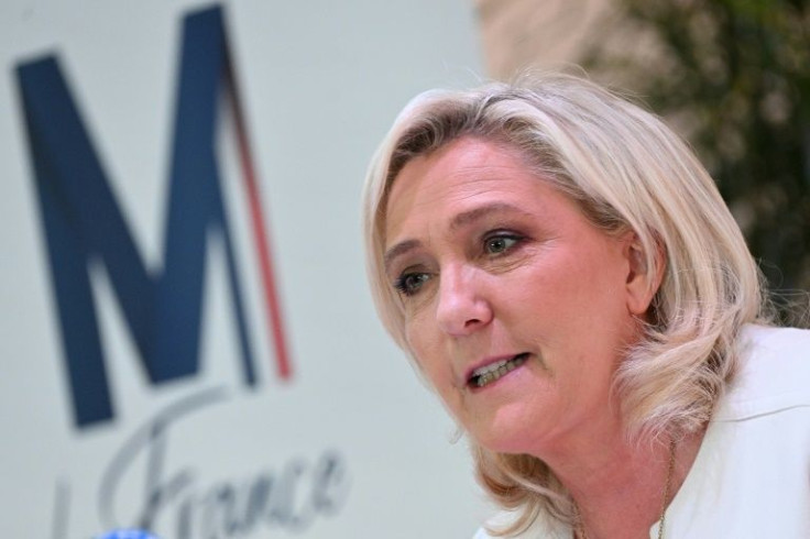 Marine Le Pen faces Emmanuel Macron on April 24 in a run-off vote after she came second in the April 10 second round, with the latest polls showing Macron holding on to a solid but slim lead.